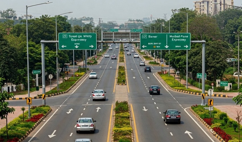 Baner’s seamless road connectivity linking it to Mumbai and Pune's prime employment zones.