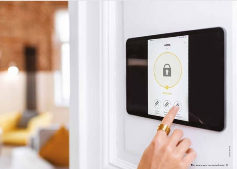 Smart home automation app controlling lighting climate and security in 24K Manor luxury apartments Pune