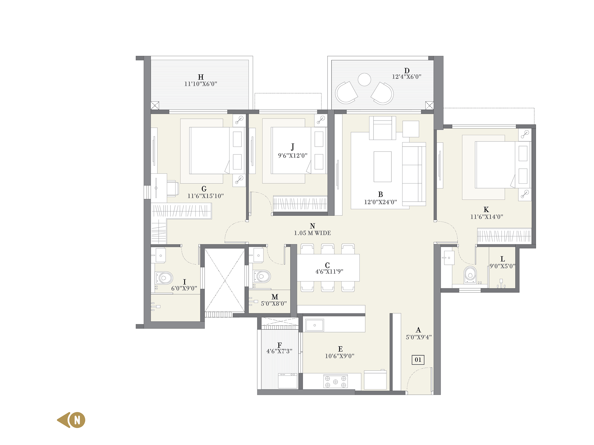 3 & 4 BHK Flats in Baner Pune | 24K Altura by Kolte-Patil