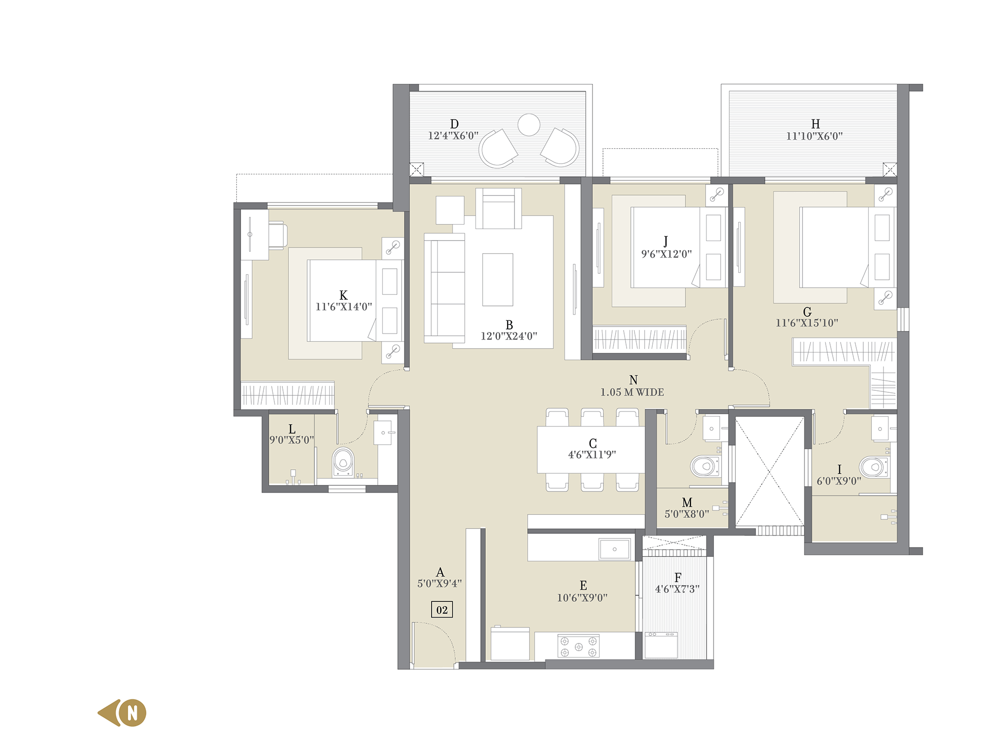 3 & 4 BHK Flats in Baner Pune | 24K Altura by Kolte-Patil